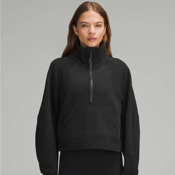 Lululemon Athletica - Scuba Oversized Funnel-Neck Half Zip in Black | Size XS - Picture 1 of 12